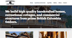 Desktop Screenshot of continentalloghomes.com