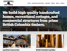 Tablet Screenshot of continentalloghomes.com
